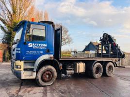 FODEN 345 6X2 FLAT BED LORRY C/W CUMMINS TURBO ENGINE *CRANE NOT INCLUDED* 