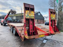 HERBST 29 TWIN AXLE DRAG TRAILER *YEAR 2015* C/W LOADING RAMPS 