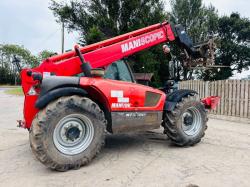 MANITOU MT1030 4WD TELEHANDLER *YEAR 2014, 4554 HOURS* C/W PALLET TINES *VIDEO*