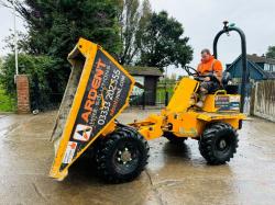 THWAITES 3 TONNE 4WD DUMPER *YEAR 2018, ONLY 1355 HOURS, ROAD REGISTERED* VIDEO*