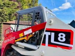 TAKEUCHI TL8 TRACKED SKIDSTEER *YEAR 2015, 3519 HOURS* C/W BUCKET *VIDEO*