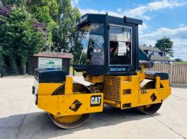 CATERPILLAR CB434 DOUBLE DRUM ROLLER C/W FULLY GLAZED CABIN *VIDEO*