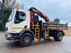 DAF LF55.220 4X2 TIPPER LORRY C/W ATLAS 92.2 CRANE *VIDEO*