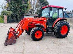 KUBOTA M5700 4WD TRACTOR *ROAD REGISTERED, 1792 HOURS* C/W LOADER & BUCKET *VIDEO*