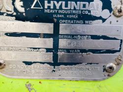 HYUNDAI ROBEX R55-3 TRACKED EXCAVATOR C/W BUCKET 