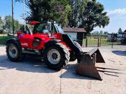 MANITOU 634-120 4WD TELEHANDLER *AG-SPEC* C/W BUCKET & PALLET TINES *VIDEO*