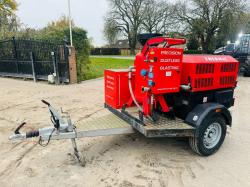 THERMAC PORTABLE SAND BLASTER C/W INGERSOL RAND COMPRESSOR