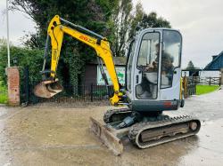 WACKER NEUSON 28Z3 EXCAVATOR *YEAR 2013, 3140 HOURS* C/W VERTICLE DIG SYSTEM *VIDEO*