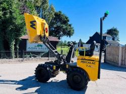 MECALAC TA1 1 TON HIGH TIP DUMPER YEAR 2018 C/W ROLE BAR *VIDEO*