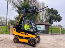 JCB TLT25D TELETRUCK C/W PALLET TINES & FULLY GLAZED CABIN