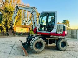 TAKEUCHI TB175W 4WD WHEELED EXCAVATOR *YEAR 2010* C/W BUCKET *VIDEO*