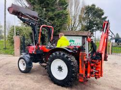 GOLDINE STAR 75 4WD TRACTOR C/W FRONT LOADER & BACK ACTOR 