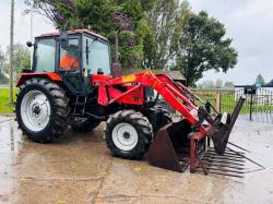 BELARUS 920 4WD TRACTOR *1238 HOURS* C/W LOADER, MUCK FORK, BUCKET & BALE SPIKE *VIDEO*