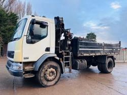 DAF LF55.220 4X2 TIPPER LORRY C/W HIAB 099 CRANE CHOICE OF 5 