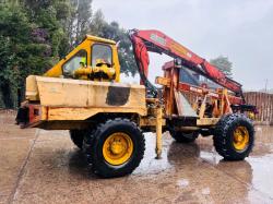 4WD UTILITY VEHICLE C/W HIAB CRANE & SPEC LIFT *VIDEOS*