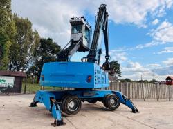 FUCHS HML340 HIG RISE CABIN MATERIAL HANDLER C/W ROTATING GRAB *VIDEO* 