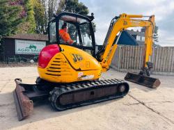 JCB 8060 TRACKED EXCAVATOR *ZERO SWING* C/W QUICK HITCH *VIDEO*