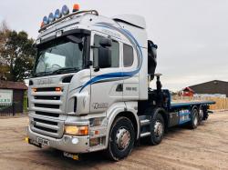 SCANIA R480 8X4 REAR LIFT LORRY *CRANE NOT INCLUDED* C/W SLIDING REAR BODY