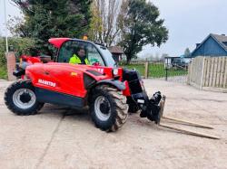 MANITOU MLT625-75 4WD TELEHANDLER *YEAR 2014* C/W PALLET TINES *VIDEO*