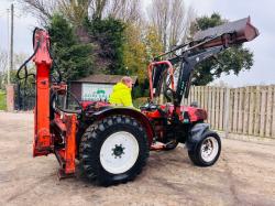 GOLDINE STAR 75 4WD TRACTOR C/W FRONT LOADER & BACK ACTOR 