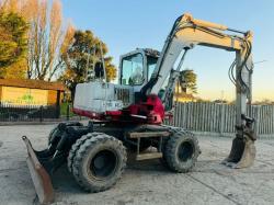 TAKEUCHI TB175W 4WD WHEELED EXCAVATOR *YEAR 2010* C/W BUCKET *VIDEO*