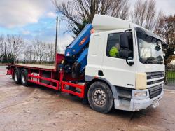 DAF CF75.310 6X2 FLAT BED LORRY *CRANE NOT INCLUDED* VIDEO *