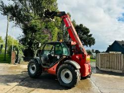 MANITOU MLT634-120 4WD TELEHANDLER *AG-SPEC* C/W PICK UP HITCH *VIDEO*