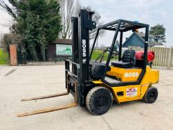 BOSS GAS FORKLIFT *SIDESHIFT*C/W PALLET TINES*VIDEO*