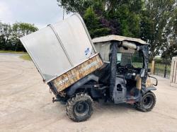 KUBOTA RTV900 4WD UTV *YEAR 2008, ROAD REGISTERED* C/W HYDRAULIC TIP & CANOPY *VIDEO*