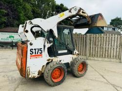 BOBCAT S175 HIGH LIFT SKIDSTEER *HIGH FLOW* C/W BUCKET *VIDEO*