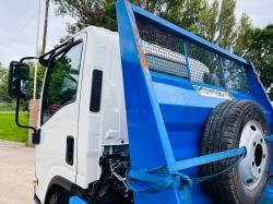 ISUZU CRAFTER 4X2 SKIP LORRY *YEAR 2022, ONLY 21440 MILES C/W EXTENDABLE ARM *VIDEO* 