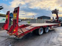 HERBST 29 TWIN AXLE DRAG TRAILER *YEAR 2015* C/W LOADING RAMPS 