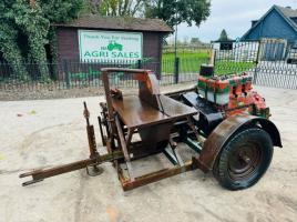 TOWBALE SAW BENCH C/W LISTER SR3A22 ENGINE *VIDEO*