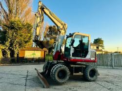 TAKEUCHI TB175W 4WD WHEELED EXCAVATOR *YEAR 2010* C/W BUCKET *VIDEO*