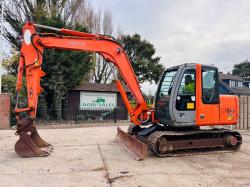 HITACHI ZAXIS 80SBLC TRACKED EXCAVATOR C/W QUICK HITCH BUCKET *VIDEO*