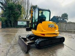 JCB 8065 TRACKED EXCAVATOR *ZERO SWING, YEAR 2013* C/W QUICK HITCH *VIDEO*