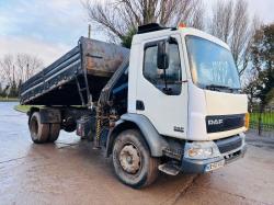 DAF LF55.220 4X2 TIPPER LORRY C/W HIAB 099 CRANE CHOICE OF 5 