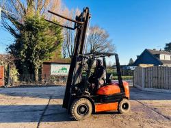 TOYOTA 25 DIESEL FORKLIFT C/W 2 STAGE MAST *VIDEO*