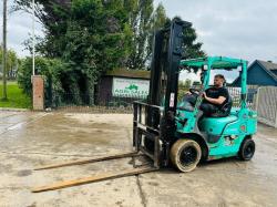 MITSUBISHI FD25 DIRSEL FORKLIFT C/W SIDE SHIFT *VIDEO*