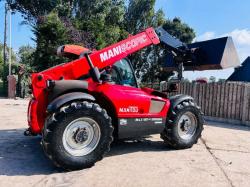 MANITOU 634-120 4WD TELEHANDLER *AG-SPEC* C/W BUCKET & PALLET TINES *VIDEO*