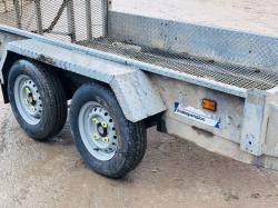 INDESPENSION TWIN AXLE PLANT TRAILER C/W LOADING RAMP 