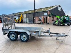 INDESPENSION TWIN AXLE PLANT TRAILER C/W LOADING RAMP 