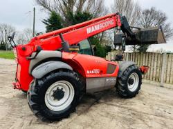 MANITOU MLT1030 4WD TELEHANDLER * 4788 HOURS * C/W BUCKET & TINES *VIDEO*