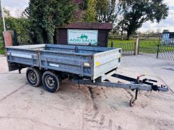 INDESPENSION CHALLENGER TWIN AXLE DROP SIDE TRAILER *VIDEO*