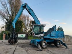 FUCHS MHL320 HIGH RISE CABIN SCRAP HANDLER C/W GRAB (PLEASE SEE DESCRIPTION) *VIDEO*