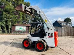 BOBCAT S150 SKIDSTEER *YEAR 2008* C/W BUCKET *VIDEO*