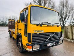 VOLVO FL6 11 6X2 BEAVER TAIL LORRY C/W FLIP TOE RAMPS *VIDEO*