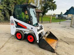 BOBCAT S70 SKIDSTEER *ONLY 346 HOURS, YEAR 2017* C/W BUCKET *VIDEO*