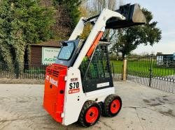 BOBCAT S70 SKIDSTEER *ONLY 346 HOURS, YEAR 2017* C/W BUCKET *VIDEO*