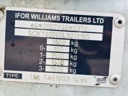 UNUSED IFOR WILLIAMS 14X4 LIVESTOCK TRAILER *YEAR 2021*